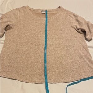 Chico’s size 2 US Large oatmeal colored T-Shirt